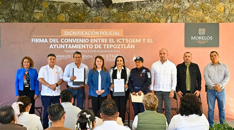 El convenio busca mejorar condiciones laborales, acceso a créditos y vivienda digna para policías municipales en Morelos.