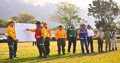 Más de 100 hectáreas consumidas en Santo Domingo Ocotitlán; autoridades reportan 40% de control. Helicópteros de Sedena y Semar refuerzan operativos.
