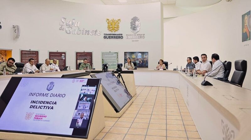 La gobernadora encabeza diariamente la Mesa de Coordinación para la Construcción de la Paz, con avances en detenciones y estrategias conjuntas con la federación.