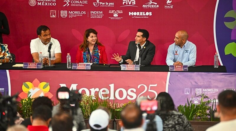 Del 6 al 14 de julio, Morelos recibirá a selecciones de 8 países para el torneo internacional juvenil de voleibol, impulsando el deporte y la economía local