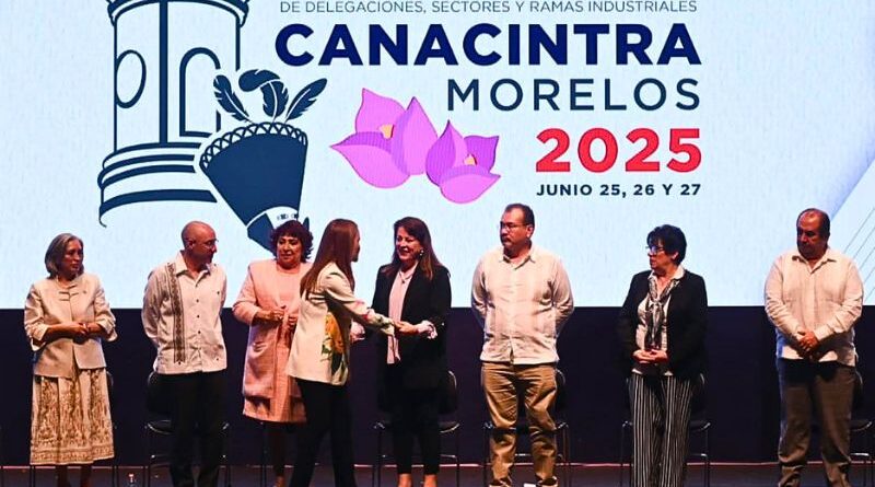Gobernadora de Morelos inaugura la Convención Nacional de CANACINTRA 2025 en Cuernavaca, con énfasis en crecimiento económico sustentable y responsable