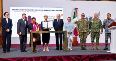 La presidenta firma una iniciativa constitucional que permitirá perseguir de oficio el delito de extorsión y proteger a las víctimas mediante denuncias anónimas al 089