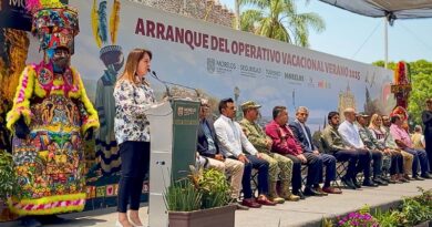 La gobernadora Margarita González Saravia da inicio al operativo vacacional desde el Palacio de Cortés, reforzando la seguridad y promoviendo el arte en Morelos.
