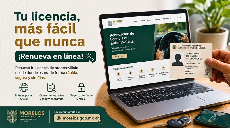 El gobierno estatal impulsa un sistema digital que permite a conductores renovar su licencia de forma ágil, segura y sin acudir a oficinas.