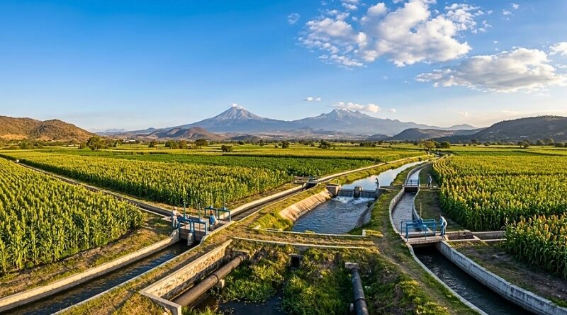 La inversión federal permitirá tecnificar el Distrito de Riego 016, reducir fugas y recuperar agua para fortalecer la producción agrícola y el abasto.
