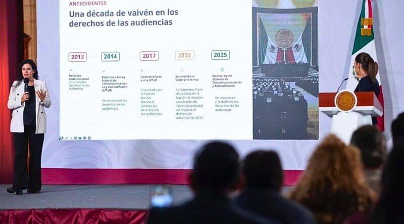 La presidenta respalda la actualización de lineamientos para radio y TV, que busca separar noticias de opinión y fortalecer la atención al público, en medio de un debate nacional.