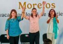 La presidenta arrancó en Cuernavaca su recorrido por 32 entidades para rendir cuentas del Segundo Informe, junto a la gobernadora González Saravia